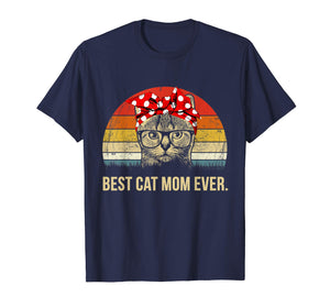 Best Cat Mom Ever T-Shirt Vintage Cat MomyGift