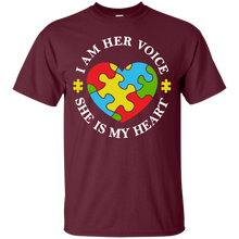 Load image into Gallery viewer, I Am Her Voice She Is My Heart Shirt