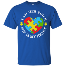 Load image into Gallery viewer, I Am Her Voice She Is My Heart Shirt